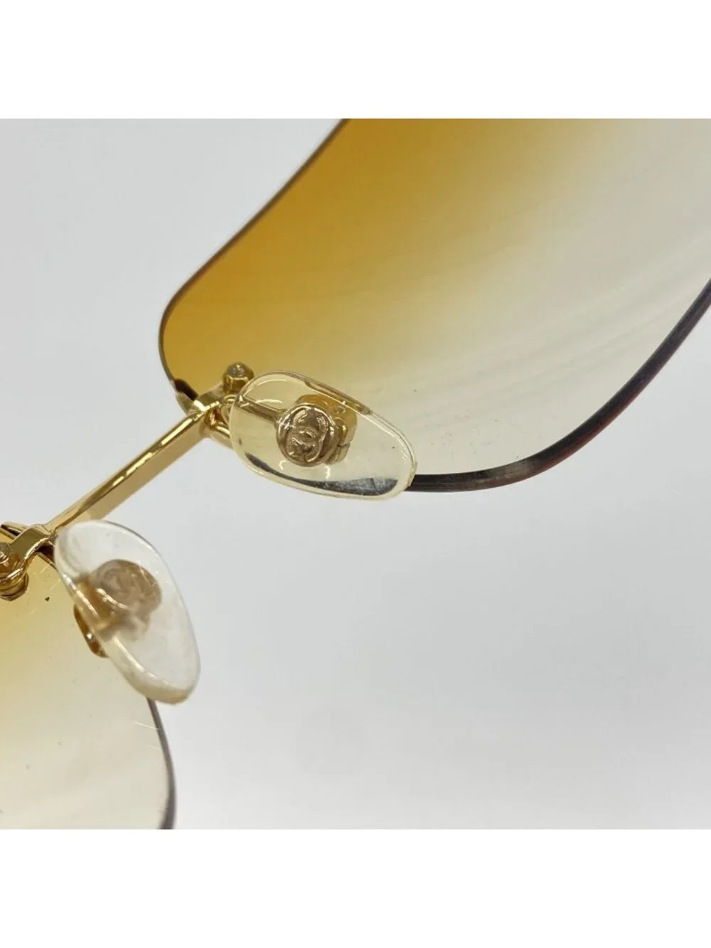 Chanel Sunglasses Acetate Brown Gold Eyewear